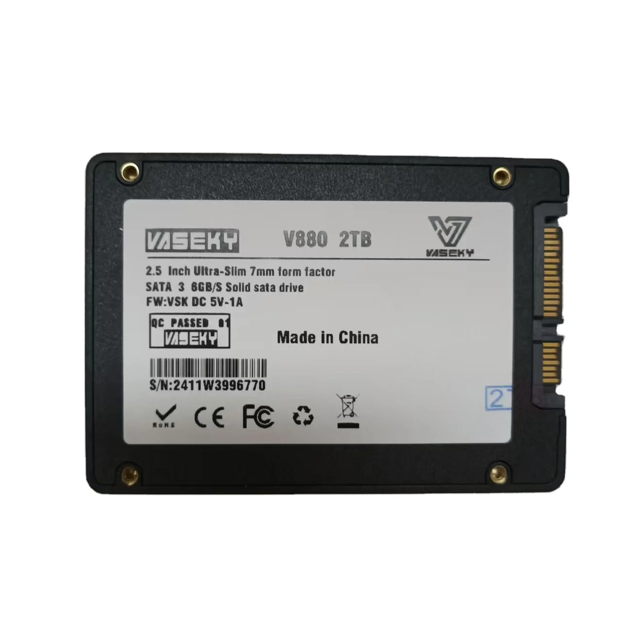 VASEKY V880 1TB 内蔵型SSD 本体 Vaseky 2.5