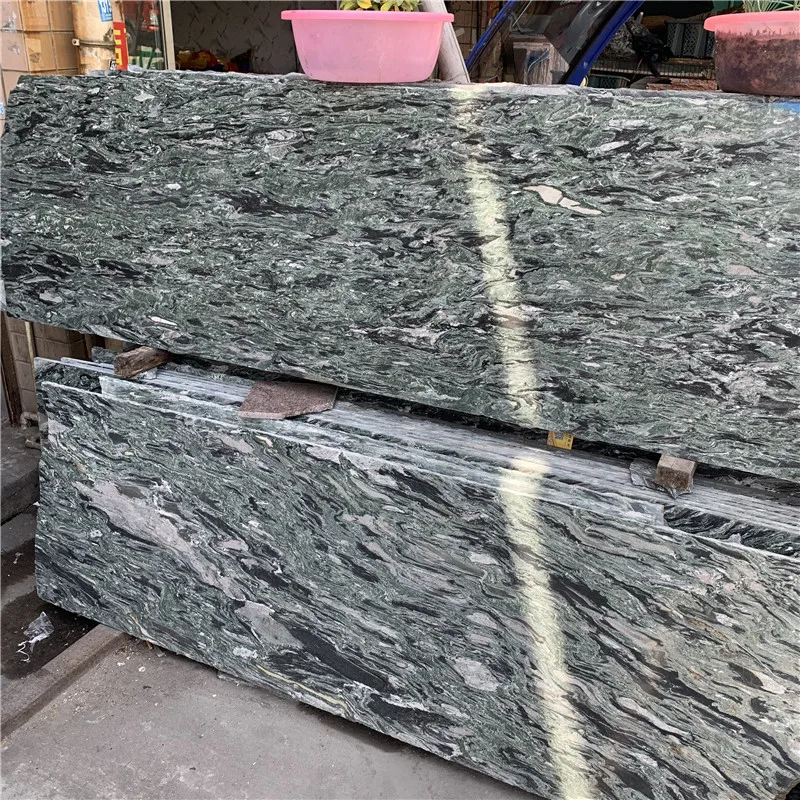 Rang: Yashil Granit, Tashqi va Ichki Joylar Uchun Tabiiy Tosh — Villa Devorlari va Poli Uchun Plitkalar, Uy bezaklari