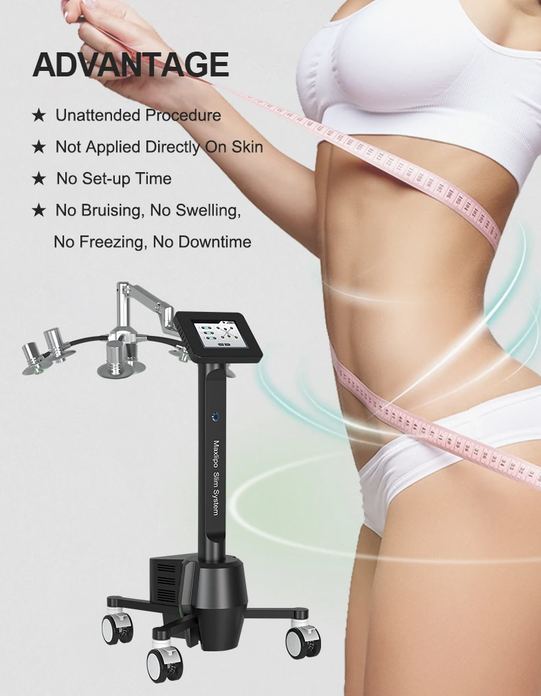 New Technology Vertical 6d Cold Soure Laser Fat Removal Weight Loss With Green Light