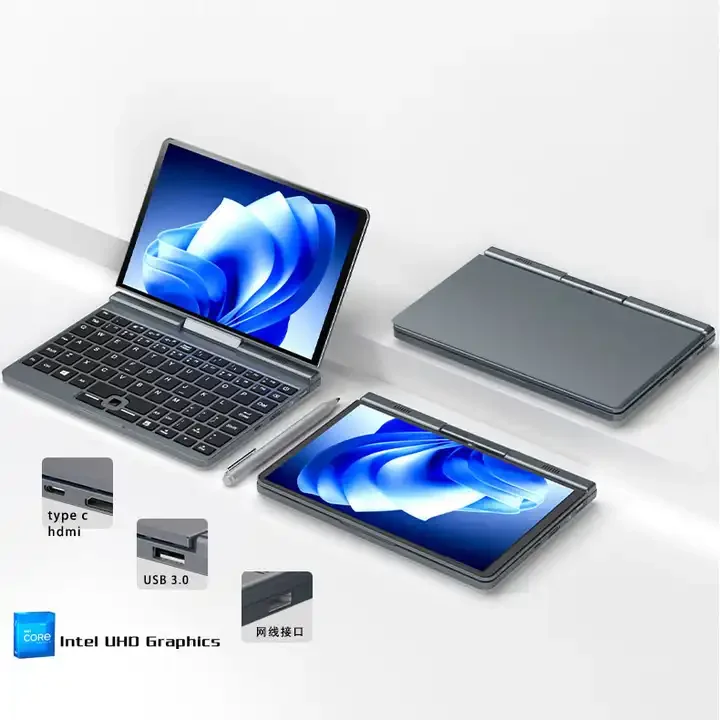 Intel 16G RAM 1TB SSD Win11 Notebook Computer 8 Inch Pocket Tablet Mini PC Mini Laptop Micro Laptop