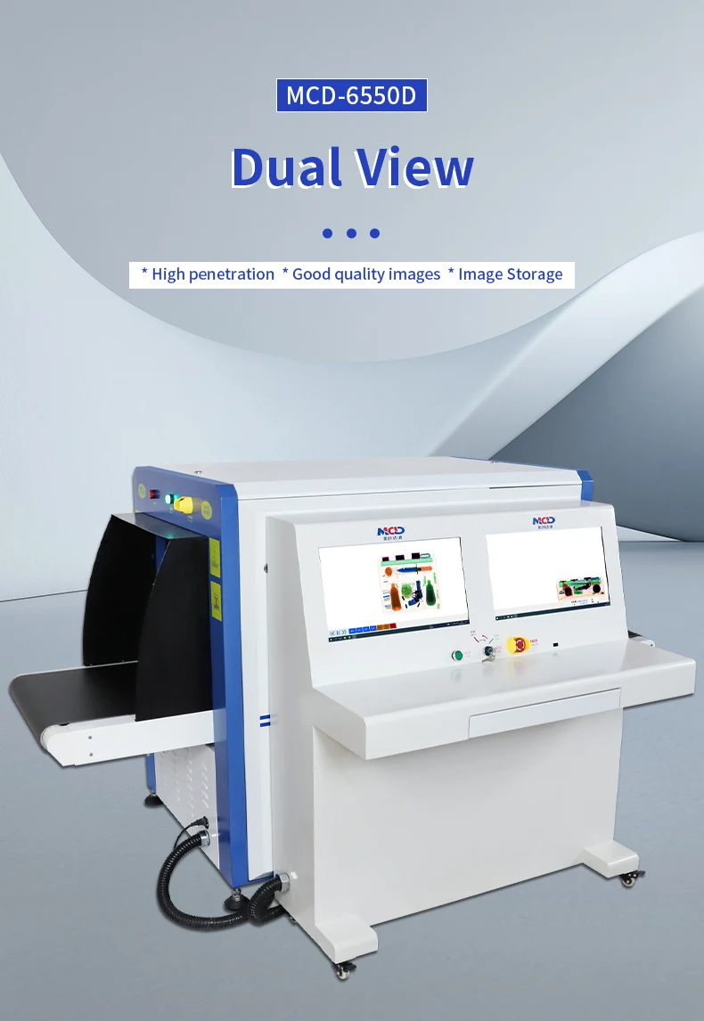 Dual View X-Ray Baggage Scanning Inspection System Equipment Imported ...