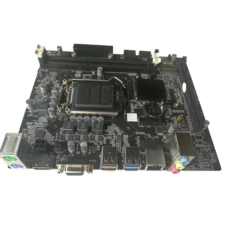 ICOOLAX Mainboard H310 LGA 1151 ATX Power Supply Mini Pc Motherboard  Desktop Single SATA Integrated Intel 1151 Series CPU CN;GUA