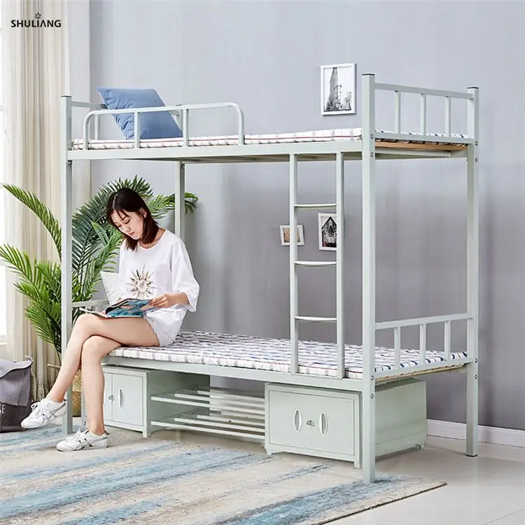 Современная семейная Лофт взрослая детская Военная колледжа двойная королева принцесса двойная металлическая двухъярусная кровать