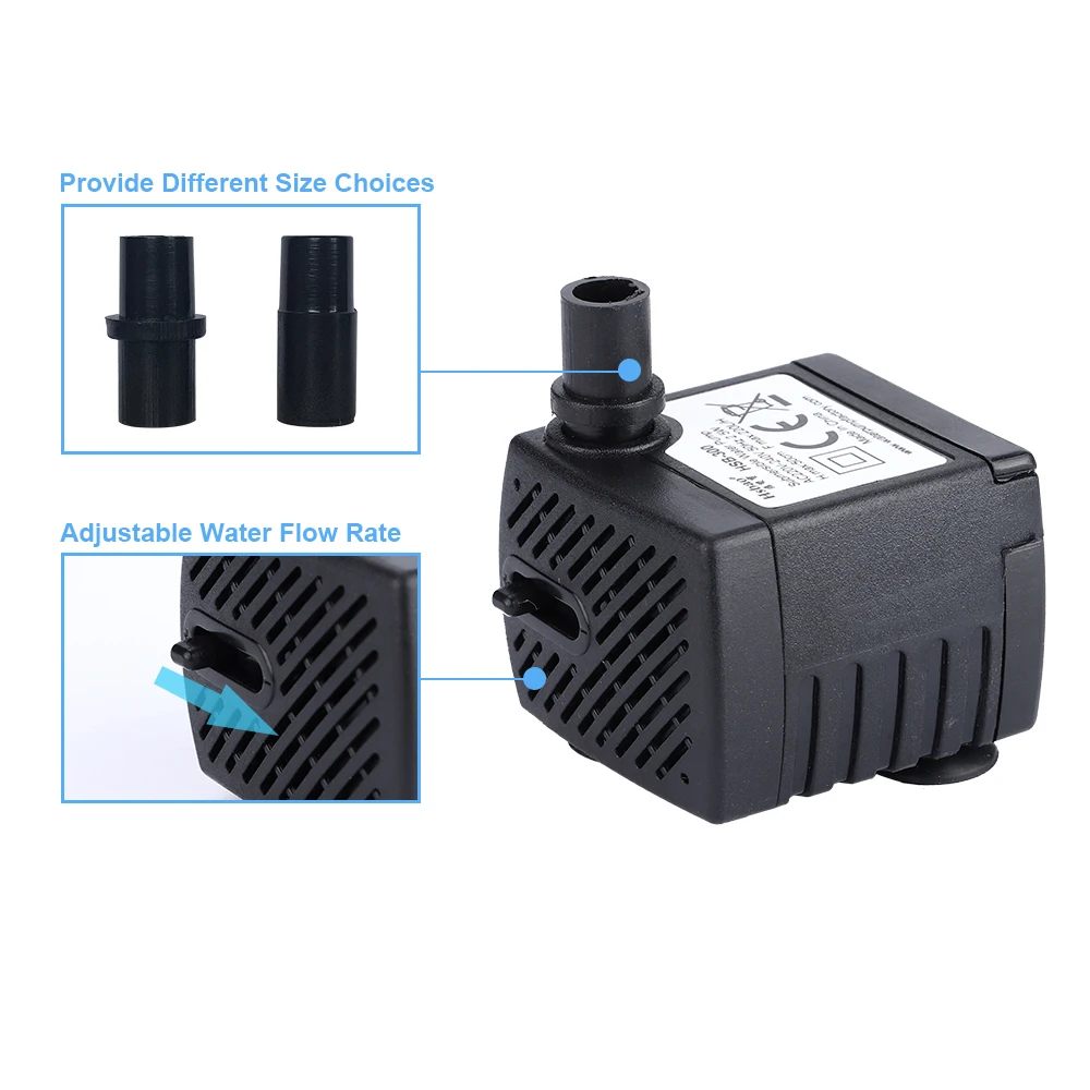 12 Volt Submersible Water Pump 2.5w Pet Fountain Replacement Pump - Buy ...