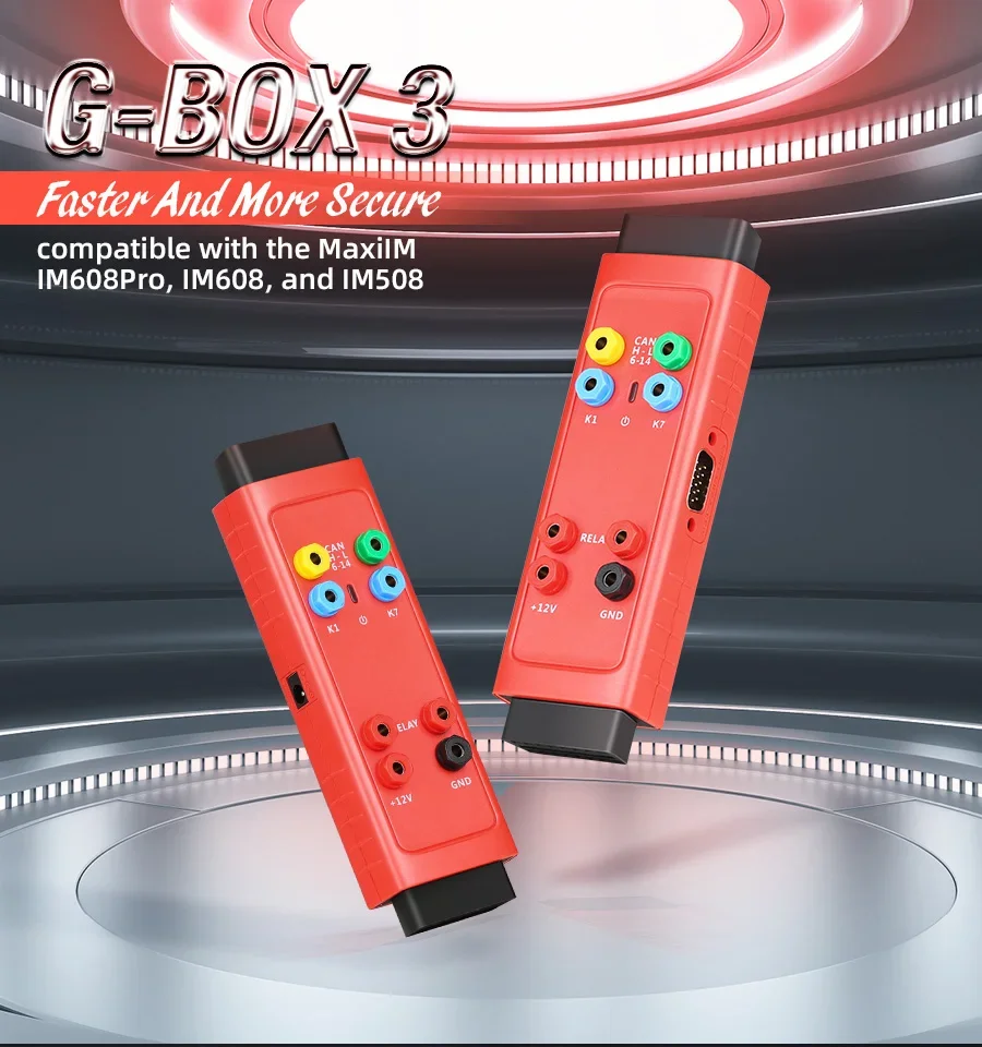 GBOX3 Key Programming Tool G-BOX for Mercedes-Benz BMW Toyota 4A All Key Lost Work Key Programmer With KM100/ IM508/ IM608