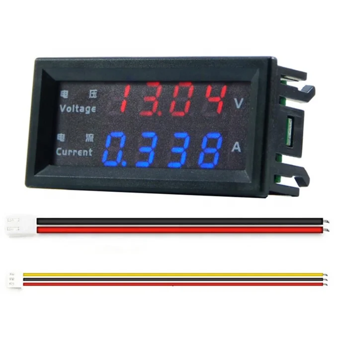m4430 dc 100v 200v 10a électronique voltmètre numérique
