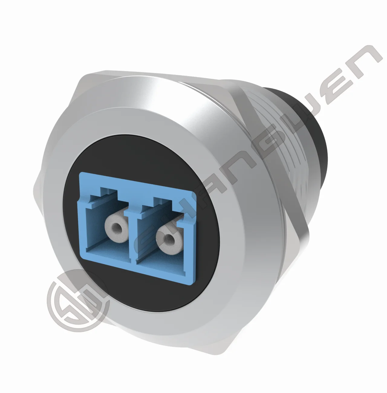 Fiber Optic Panel Mount Round LC Female to Female Coupler Single-Mode Multimode Module Socket Fiber Optic LC to LC