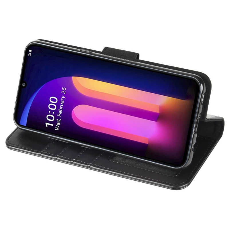 Tesky For LG V60 ThinQ 5G case, Luxury leather wallet