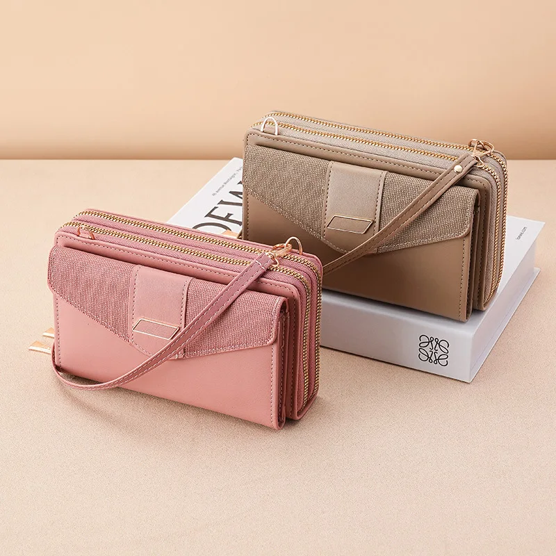 Luxury Wallet Purses for Women Leather Shoulder Bag Credit Card