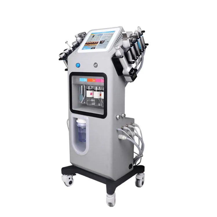 9 In 1 Hydra Cleaning Facial Machine Aqua Water Oxygen Facial Machine Bio Rf Face Lifting Wrinkle Removal Machine