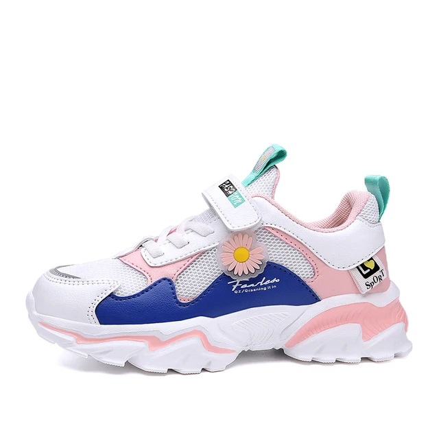 Girls Daisy Daily Shoes Sport Footwear Pink Summer Kids Sneaker Zapatilla Para Chica Color Rosado Uva Y Blanco - Image 3