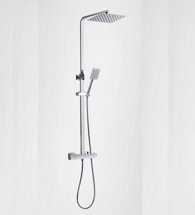 Bathroom Luxury top Sale  wall mounted  brass shower column set  thermostatic shower system set details