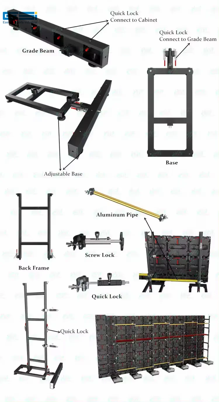 Esi -led Stracking Frame System Led Support System Led Ground Stacking ...