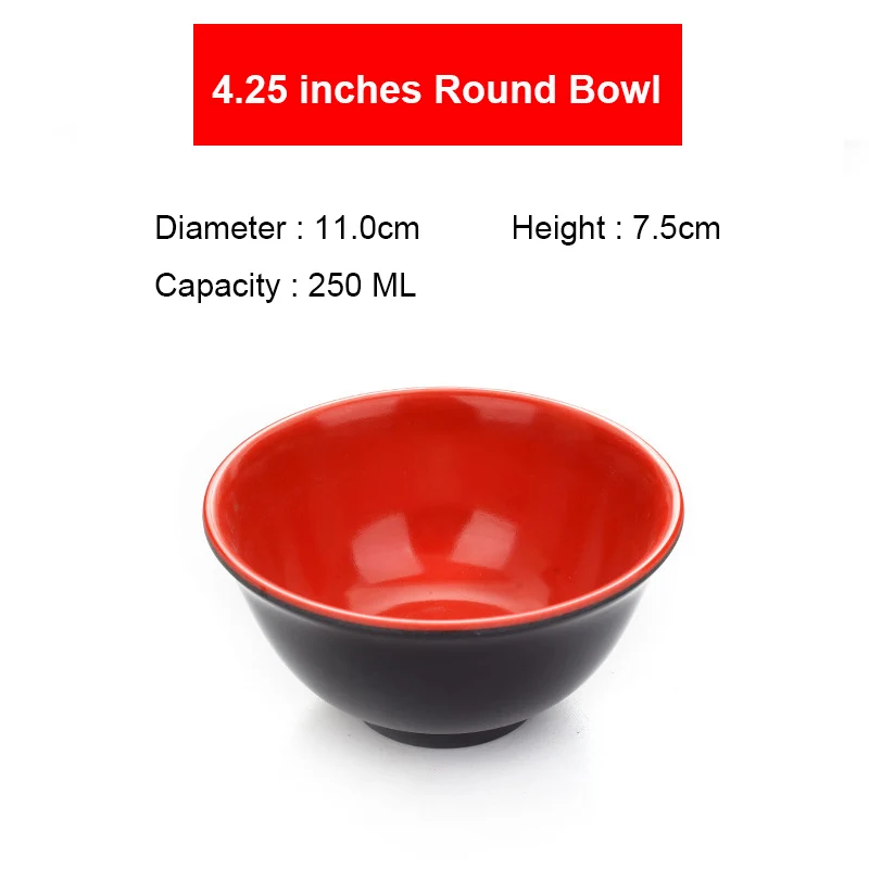 Japanese Style Soup Salad Noodle Rice Bowl Traditional Plastic