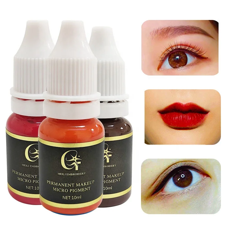 Multicoloured 3D Micropigmentation Brows Permanent Makeup Pigment Ink
