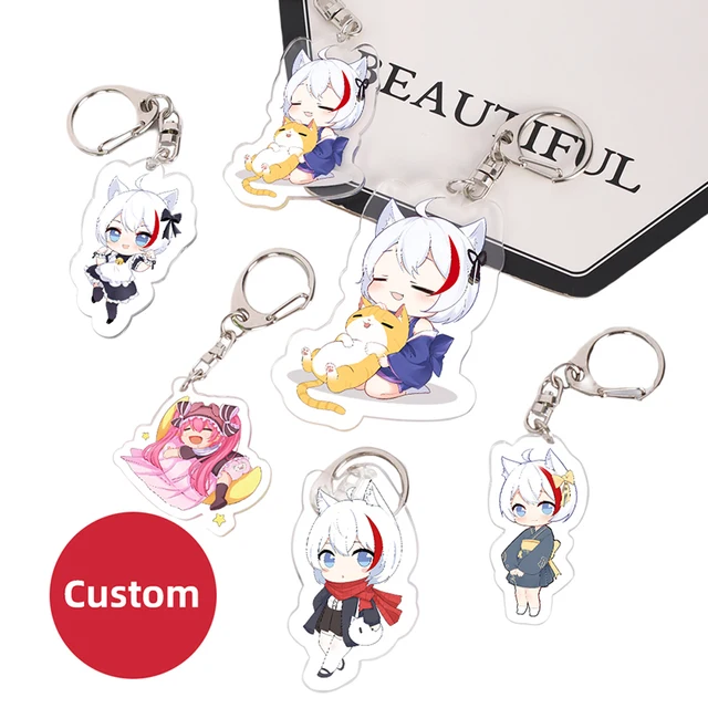 OEM Personalized two side printed Cute Anime Acrylic Keychain