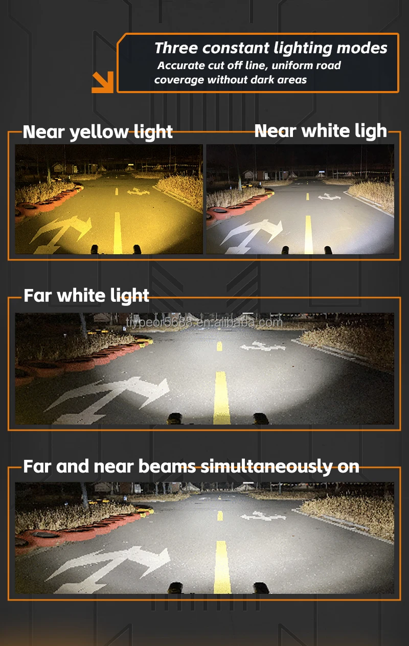 product tiypeor motorcycle high power 90w wireless switch driving auxiliary spotlight super brighter cnc aluminum fog light for atv utv-8