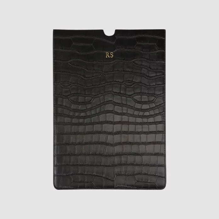 Portable Embossed Crocodile Leather 