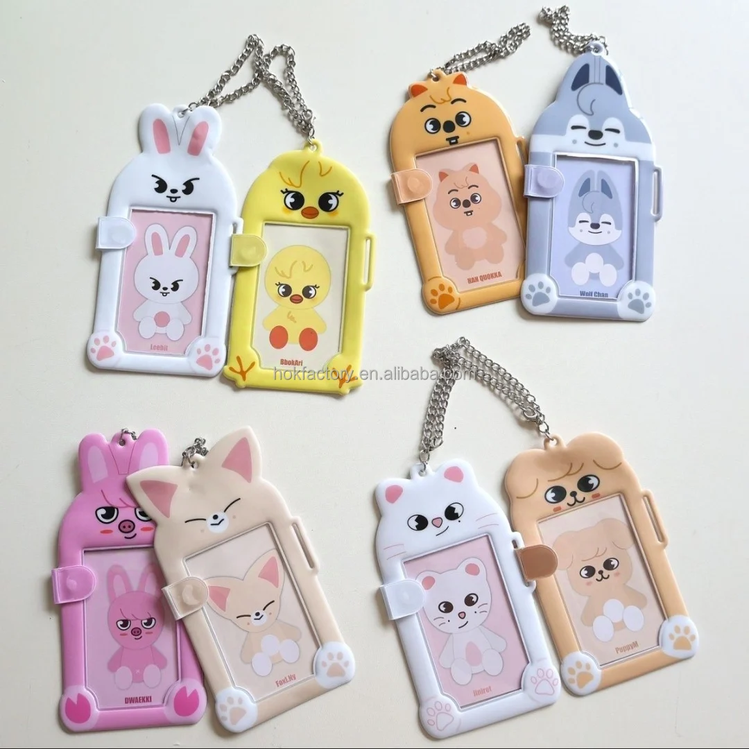 Kpop Skzoo Photocard Holder Custom Logo Print Photo Collect Card