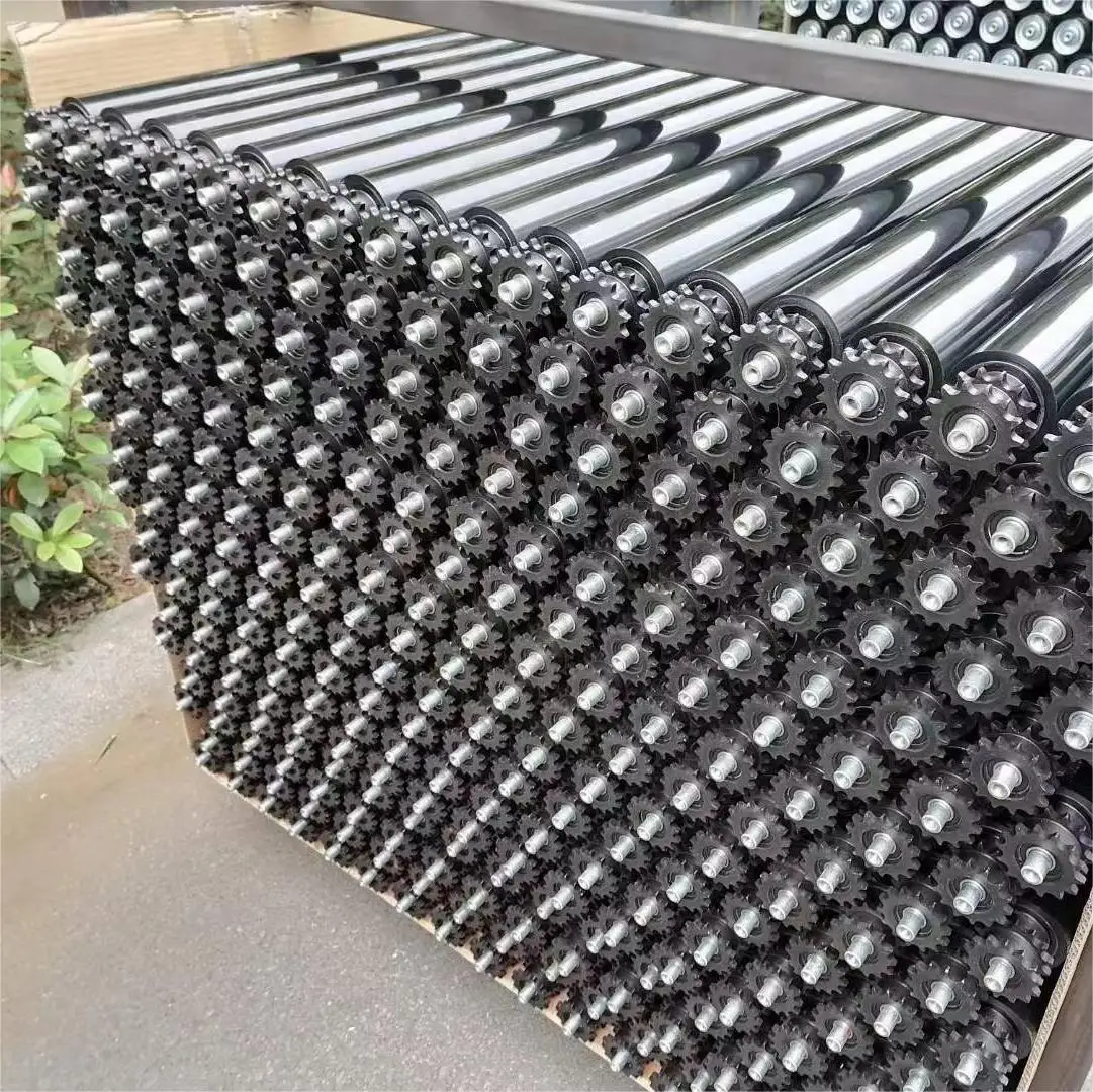 Conveyor roller — carbon steel, galvanised or stainless steel