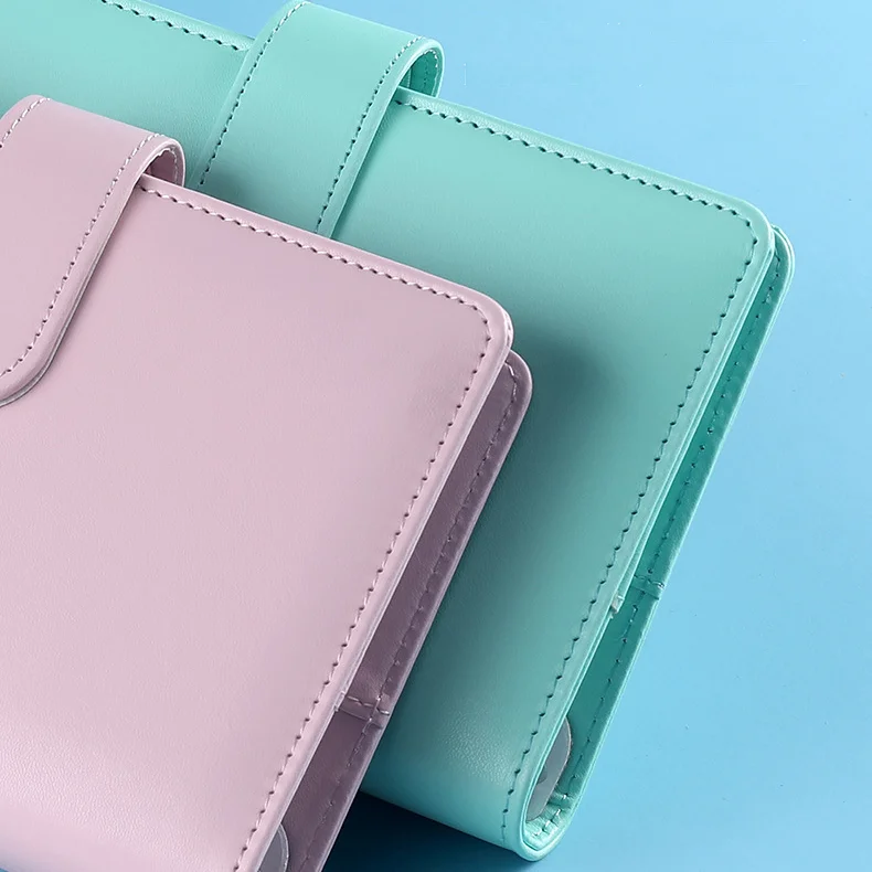 Designer Budget Planner Binder with Zipper Envelopes Budget System Binder Notebook Faux Leather Luxury Promotion Hardcover A6 PU
