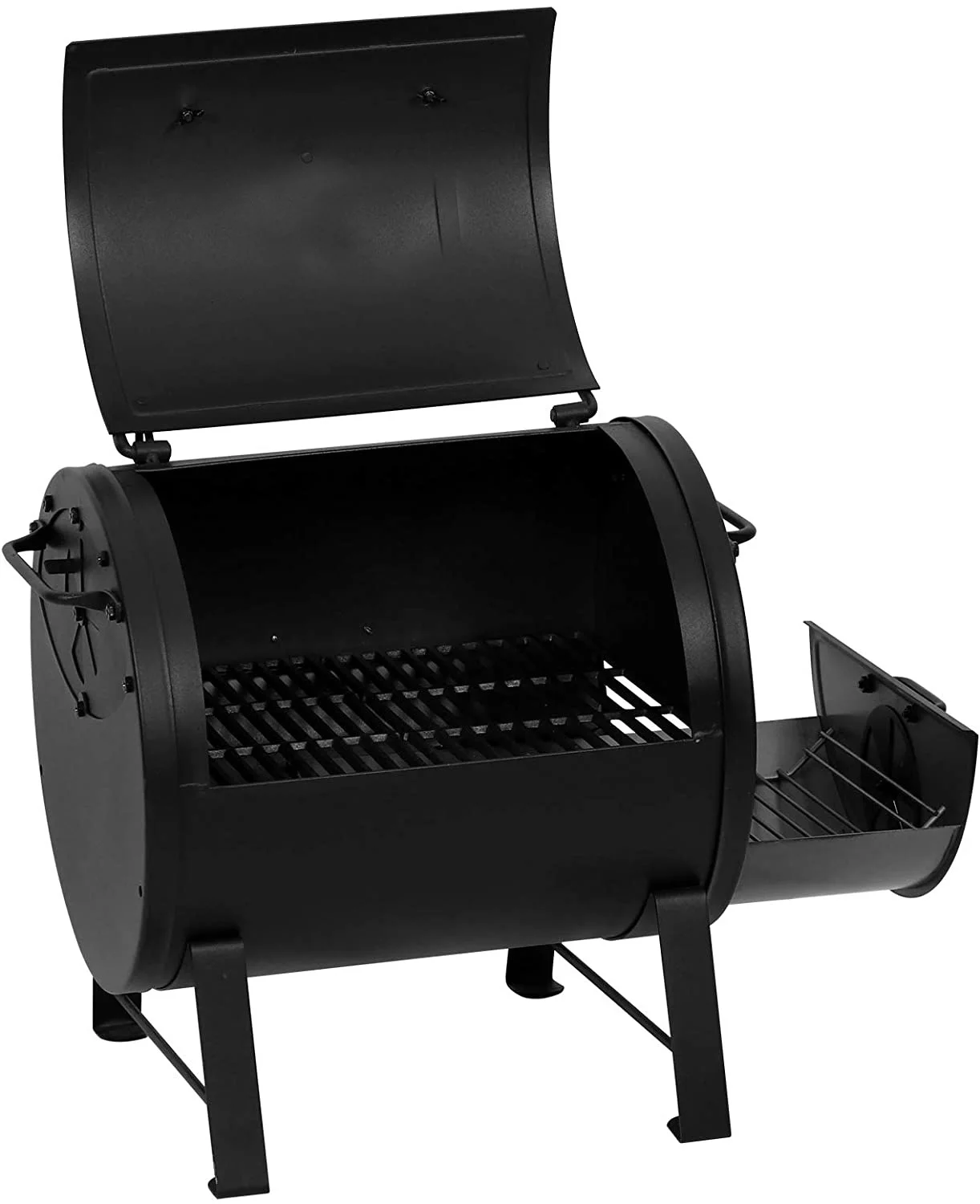 Firebox New Design Mini Desktop Bbq Barbecue Barrel Smoker Portable Charcoal Grill Trolleys Support Powder Coated CR Steel