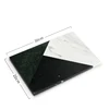Black and white green stitching