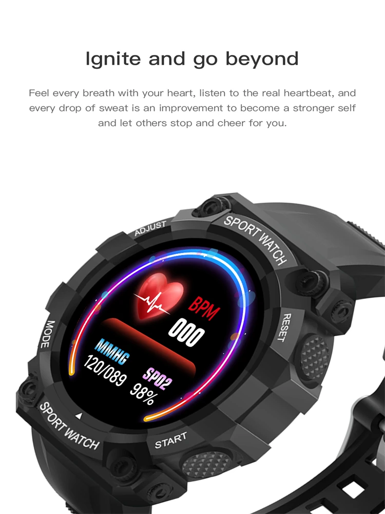 New products Round Touch Screen FD68s Smartwatch fd68 heart Rate Blood Pressure Sport Wrist Fitness Bracelet Smartwatch FD68s