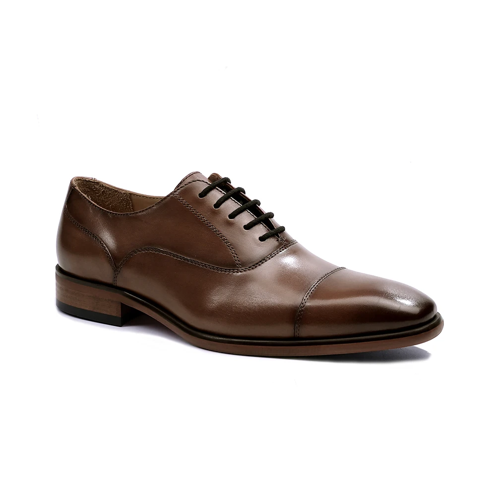 Original Brown Formal Men's Genuine Leather Oxford Office Shoes - Buy ...