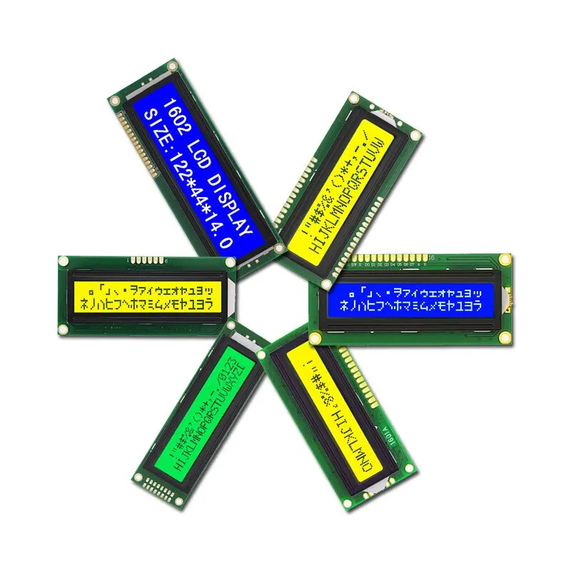 0802 1601 1602 Lcd 2002 2004 4002 8X2 16X1 16X2 20X2 20X4 40X2 Monochrome Character Dot matrix Lcd Display Module