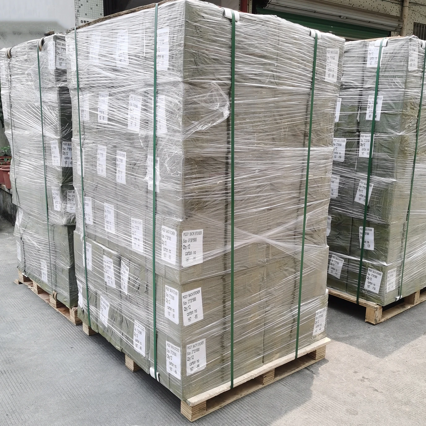 Dinghao Label Fsc Factory Custom Roll Eco Friendly Piggy Back Paper