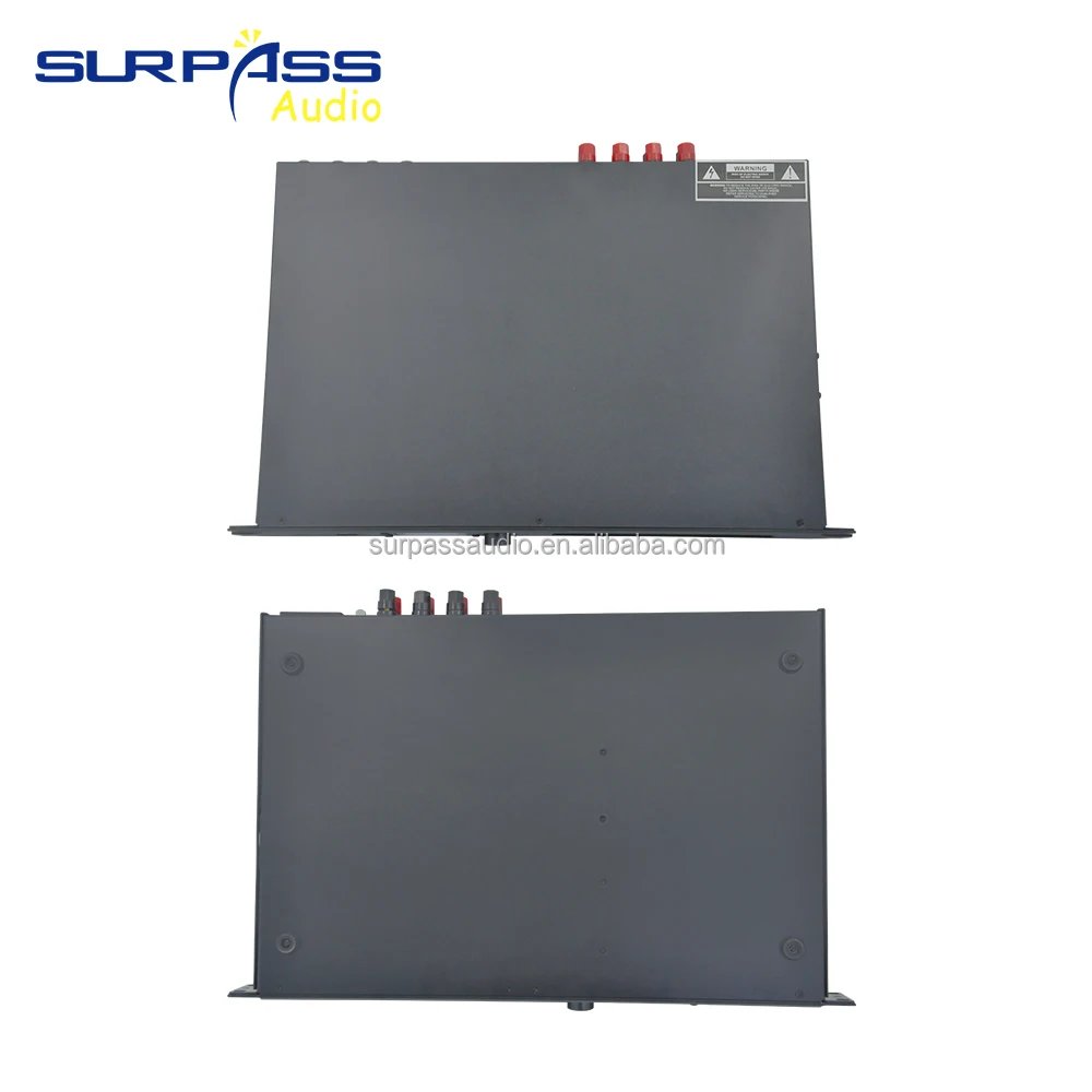 SURPASS 1U Digital DSP Amplifier 4CH 300W  Audio Processor Power Amplifier for Intelligent Public Address System