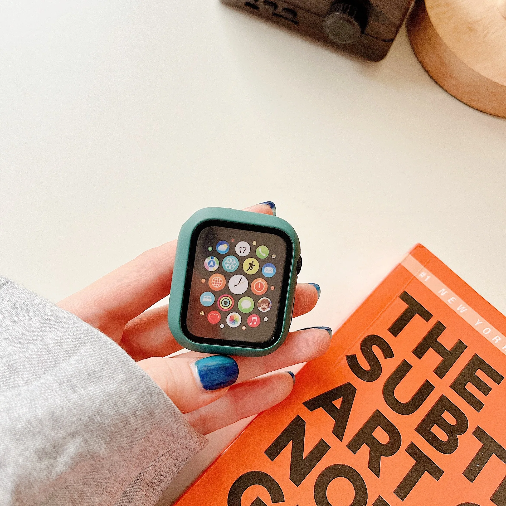 Fashion Soild Color Silicone Rubber Solf Tpu Smart I Watch Protector