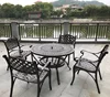 4 chaises amovibles, table de cuisson en carbone de 106 cm