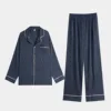 Cp327 top de manga larga y pantalón largo para hombre
