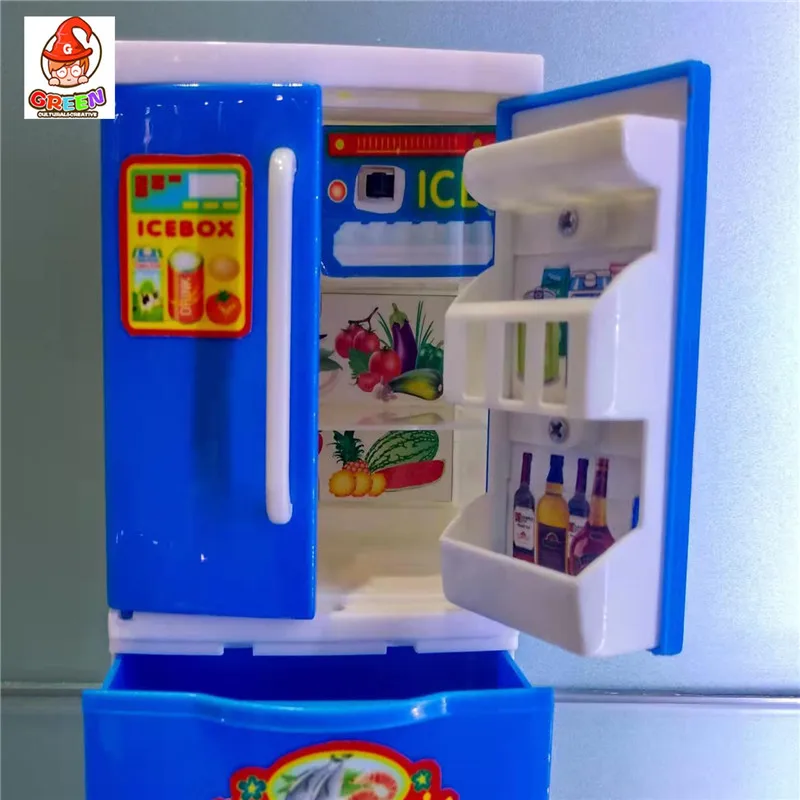 Home Play Set Educational Simulation Play House Refrigerator Kids