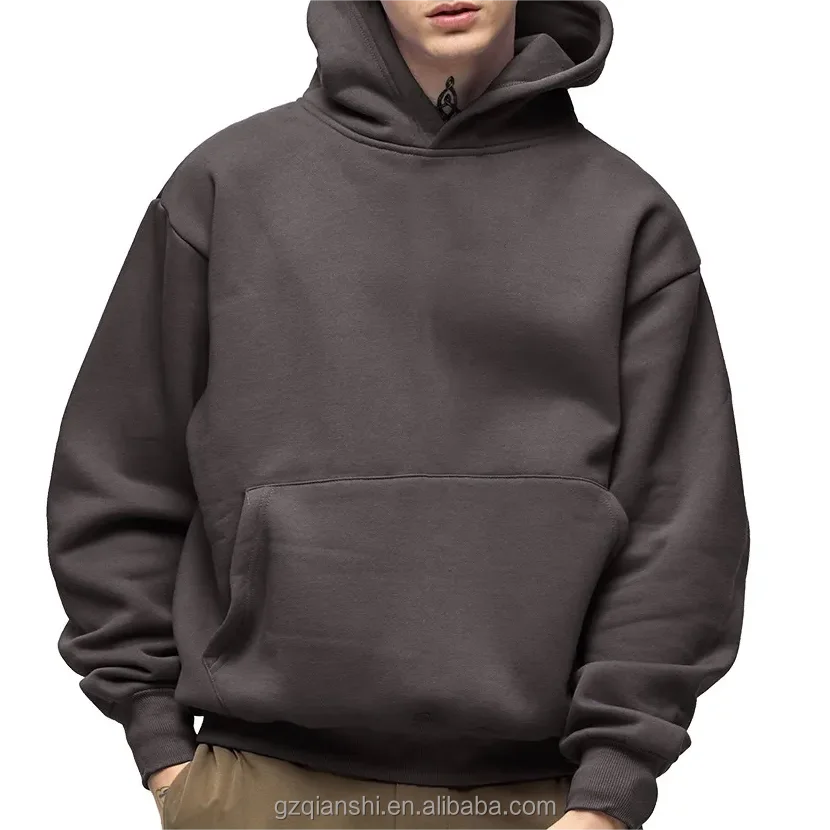 Custom Luxury Streetwear Cropped Men Plain Essentials French Terry