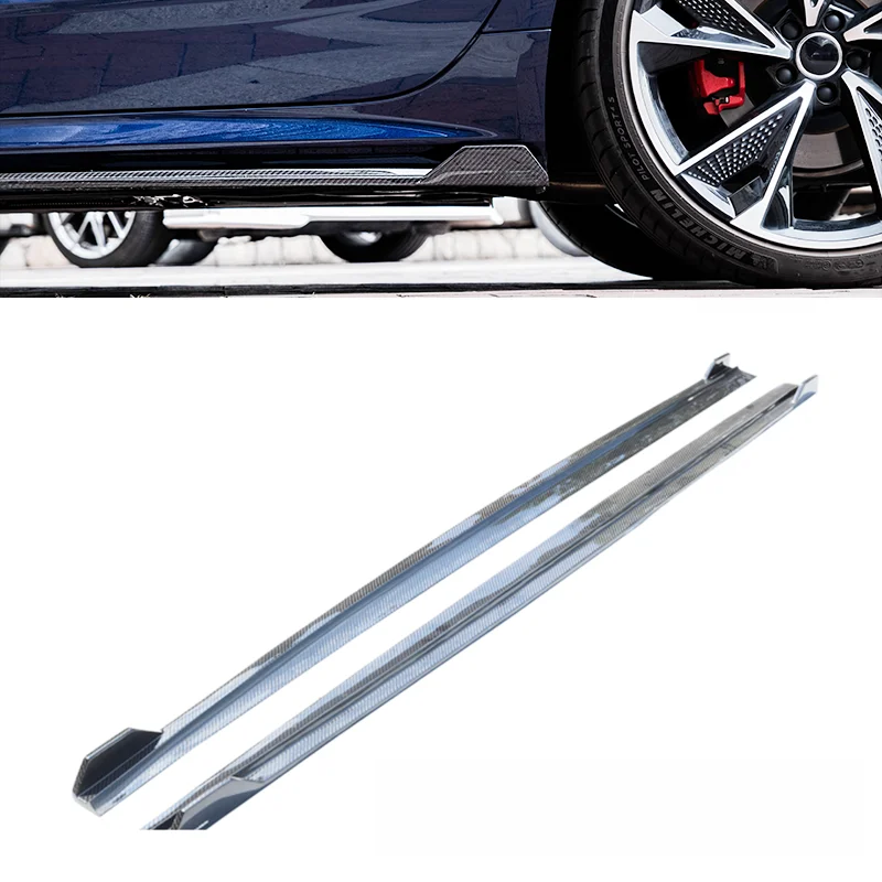 A7 C8 Quality Bodykit Dry Carbon Fiber Side Skirt Skirts For Audi A7 C8 2019-2023