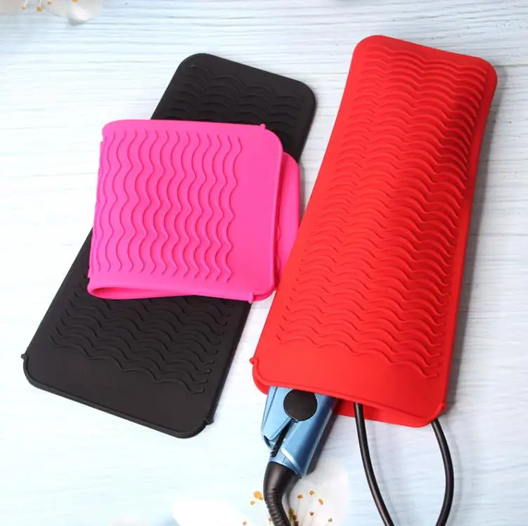 Heatresistant/heat Shield Silicone Mat Pouch Curling Iron Holder