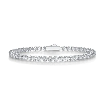 S925 Silver Plated Platinum Moissanite D Class Starry sky Jewelry Bracelet & Bangle