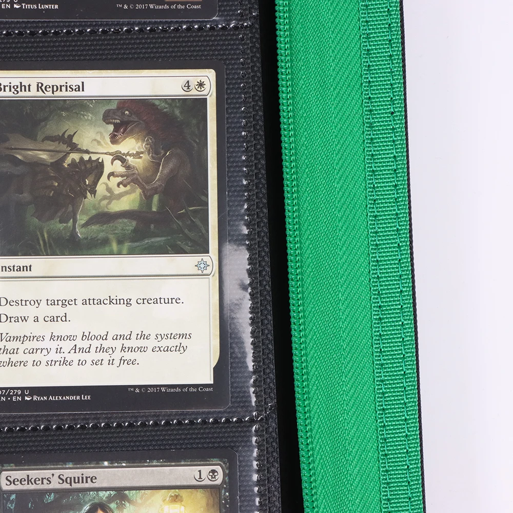 YuGiOh MTG TCG Sports Cards Album 64 Pockets Trading Card Binder with PU Cover for Collection Management