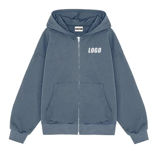 Winter Sportswear Vintage Gym Fitness Workout Outfit Women Zipper-up Hoodies Solid Color Puff Printed Custom Clothing for Ladies