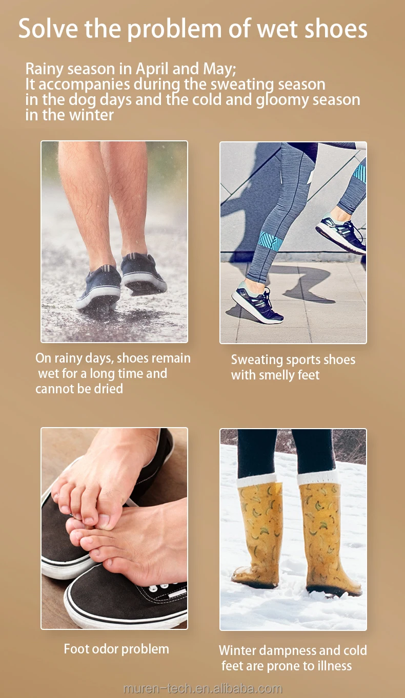 2025新设计的智能电动干鞋机和除臭器可以添加香味切片与定时器便携式靴子取暖器高品质