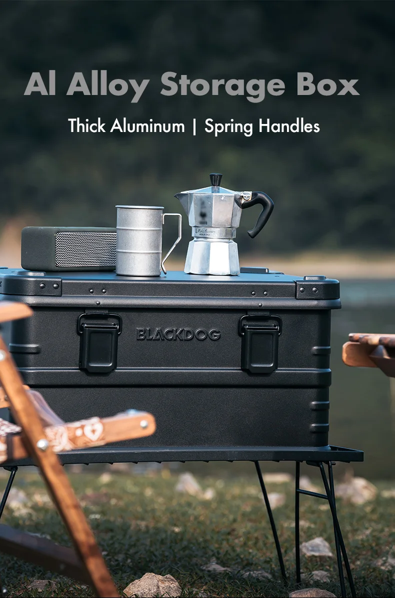 Blackdog Outdoor Waterproof Camping Organizer Black Aluminum Alloy