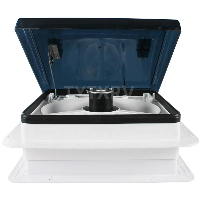 TYTXRV Caravan Accessories 340mm Manual Control RV Roof Vent Fan 3 Speeds Caravan Skylight Exhaust Fan