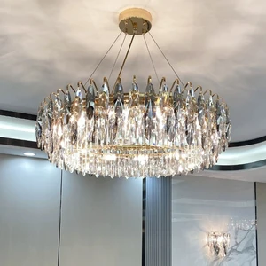 Modern Luxury Crystal Chandelier Hanging Chandelier for Living Room Restaurant Crystal Chandeliers Pendant Lights