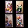 Four panda designs