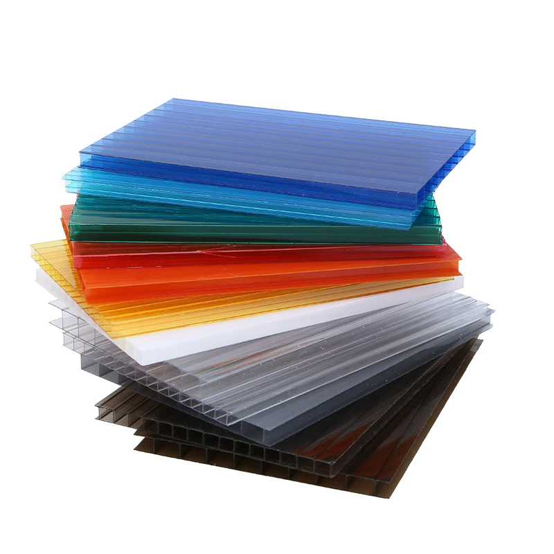 Durable High-Quality Polycarbonate Hollow Sheet Polycarbonate Sheet UV Resistant Multiple Sizes Available for Wall Rooftop