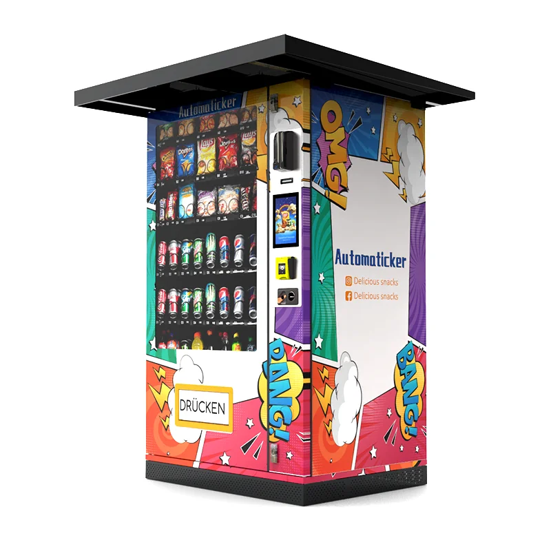 Automatic Waterproof Outdoor Vending Machine Hot Food Vending Machine Automatic with Internal Heating and Cold System