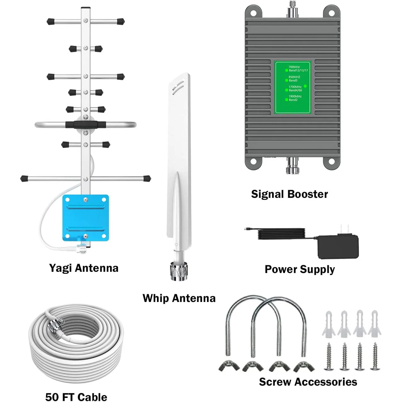 5 Band 2g 3g 4g Lte 5g Mobile Signal Booster For Cell Phone Cellular